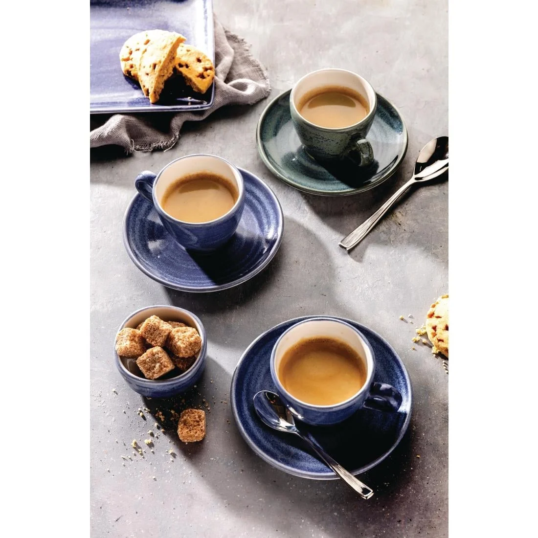 Steelite Revolution Bluestone Saucers 125mm (12 Pack) - Image 2