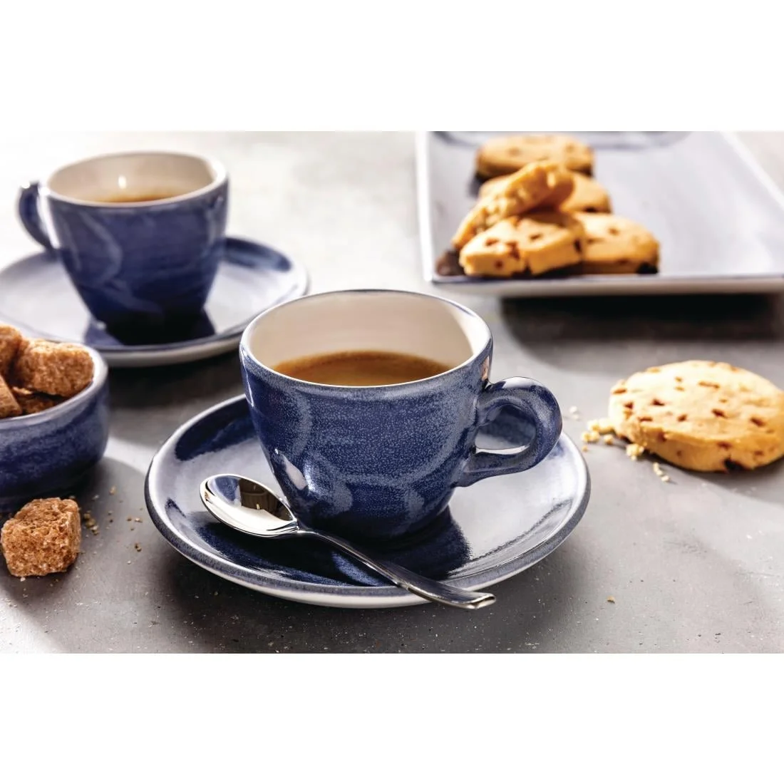 Steelite Revolution Bluestone Saucers 125mm (12 Pack) - Image 4