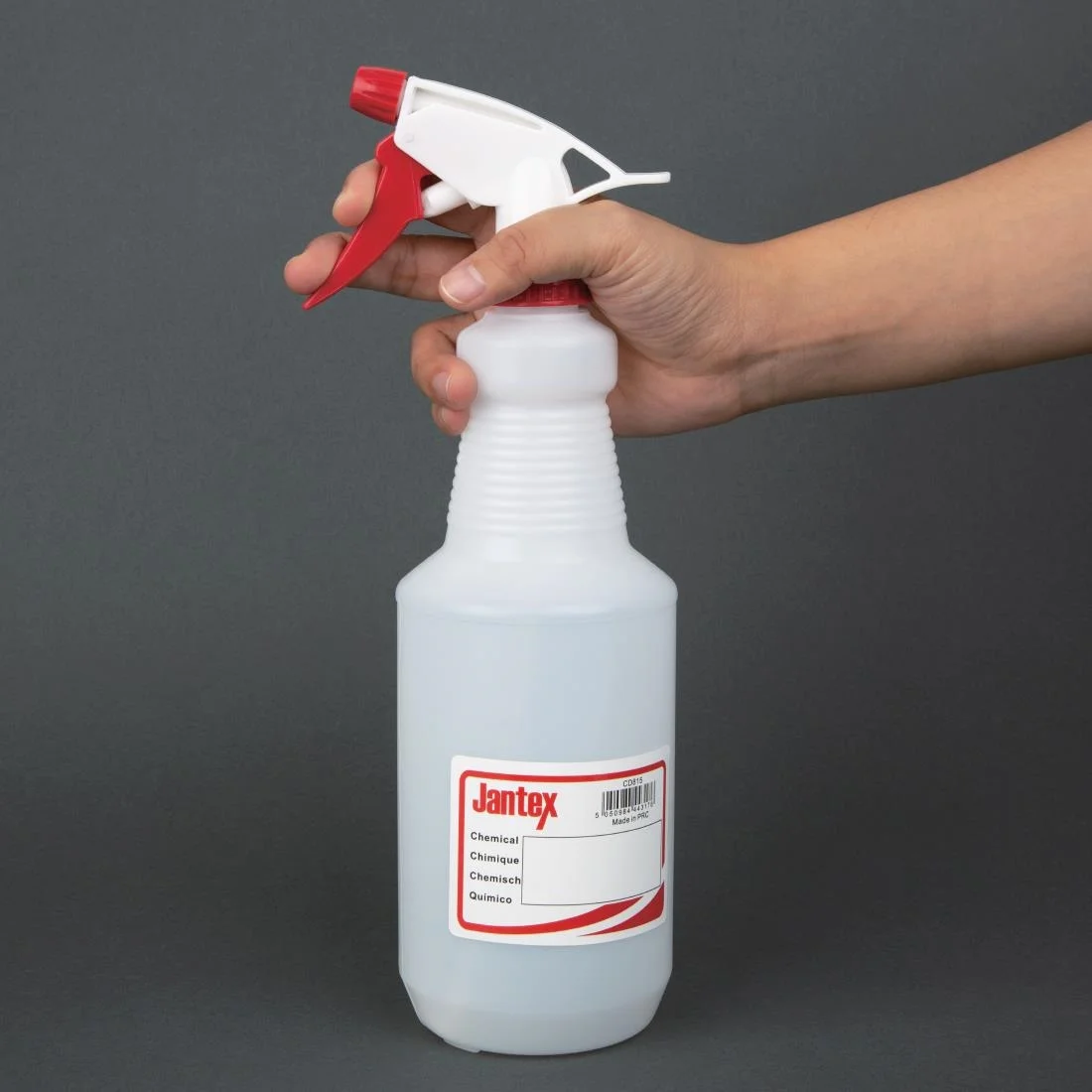 Jantex Colour Coded Spray Bottles Red 750ml - Image 3