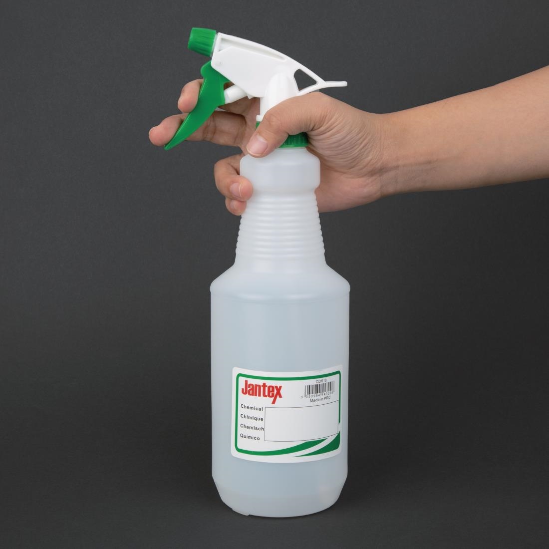 Jantex Colour Coded Spray Bottles Green 750ml