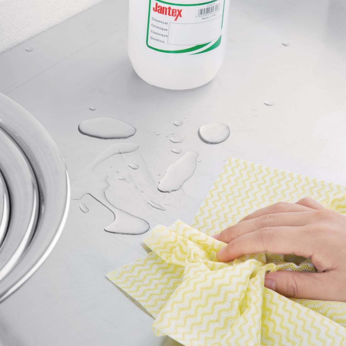 Jantex Non Woven Cloths Yellow (Roll of 100)