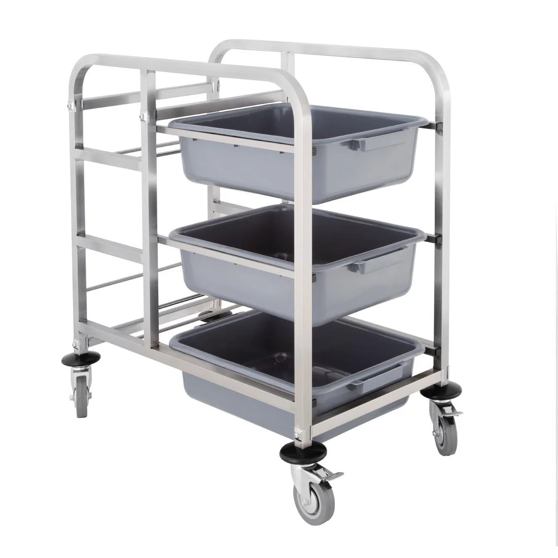 Vogue Stainless Steel Bussing Trolley - Image 2