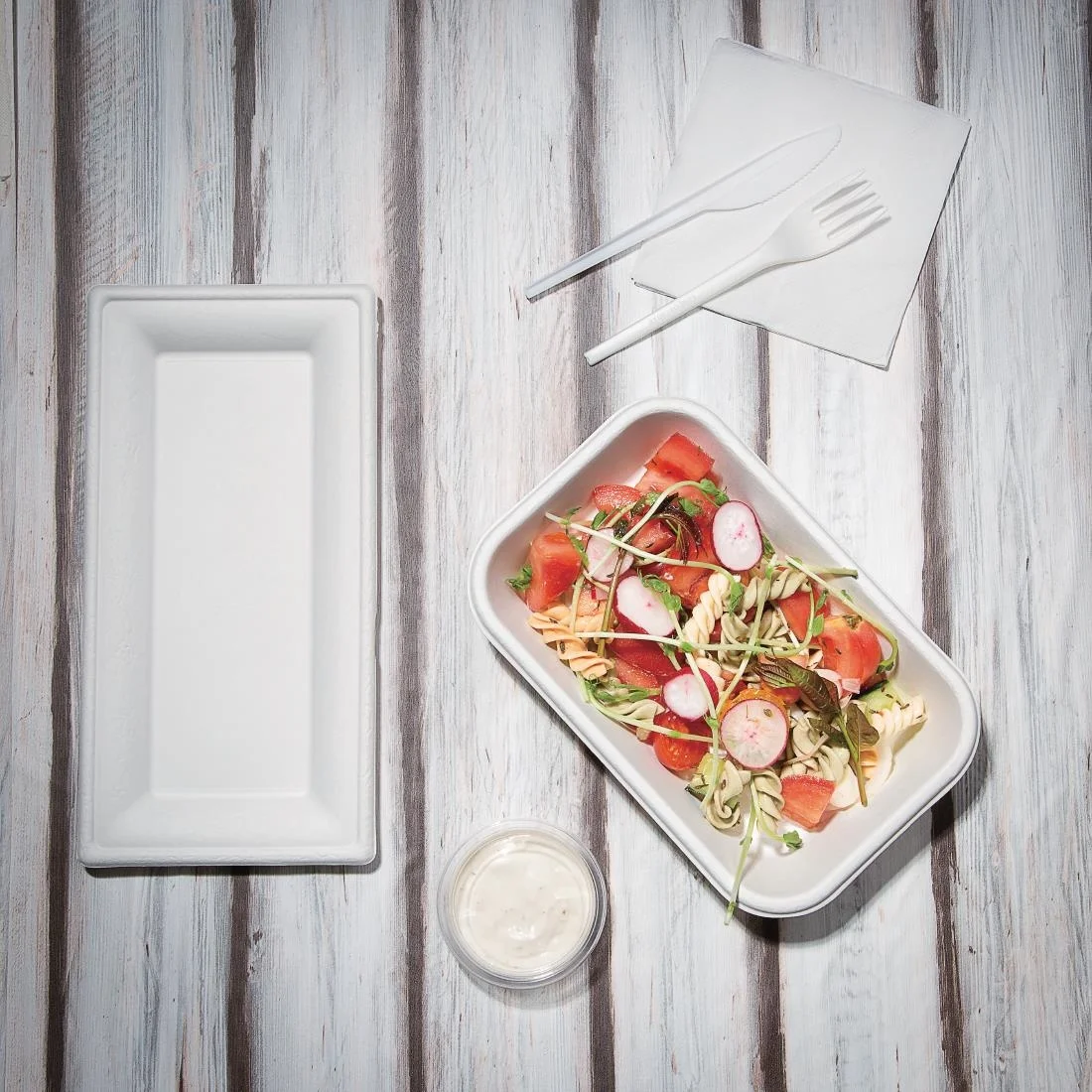 Fiesta Compostable Bagasse Food Trays 24oz (Pack of 50) - Image 4