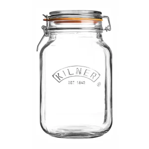 Kilner Clip Top Square Jar 2000ml