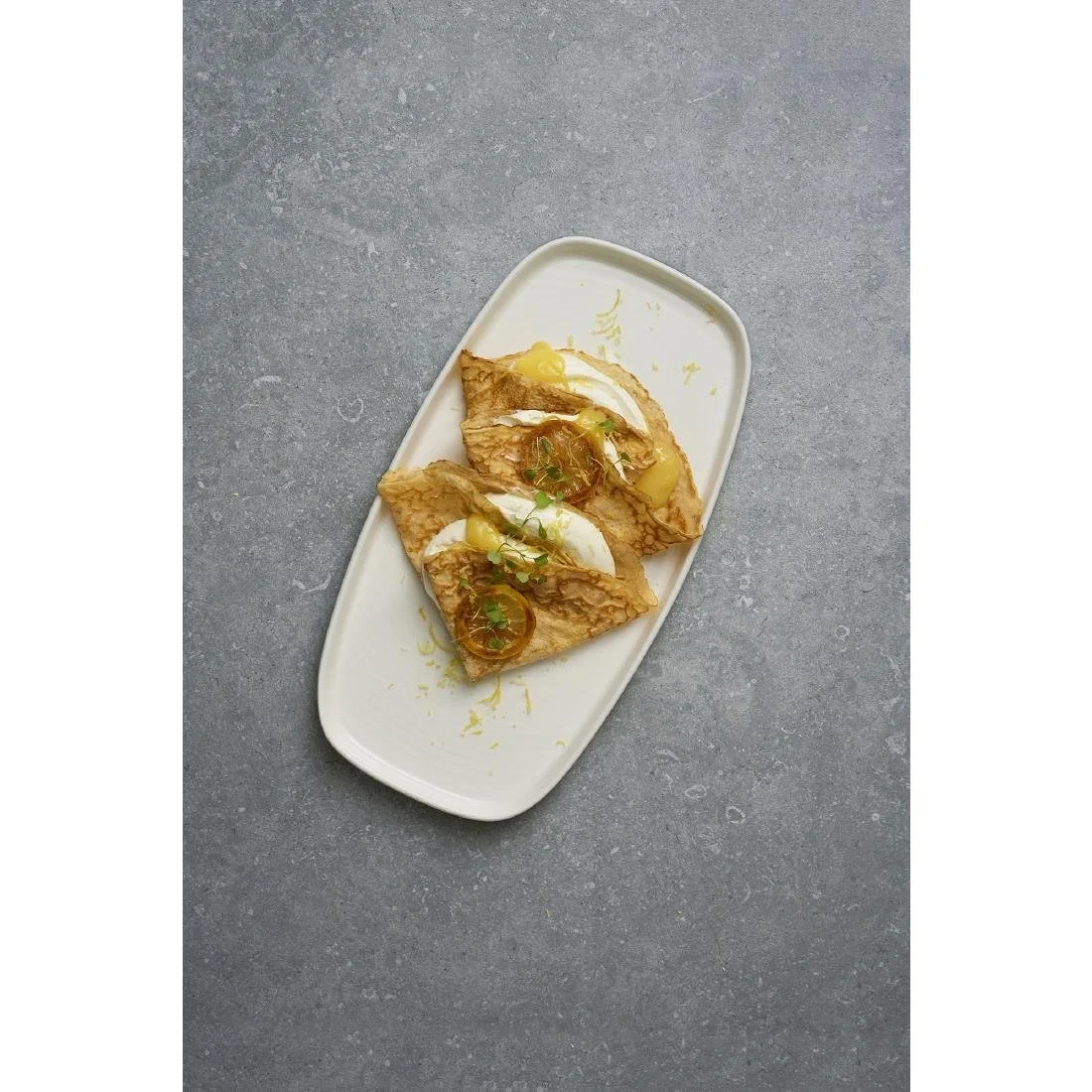 Churchill Chefs' Plates White Walled Oblong Plates 350mm (6 Pack) - Image 3