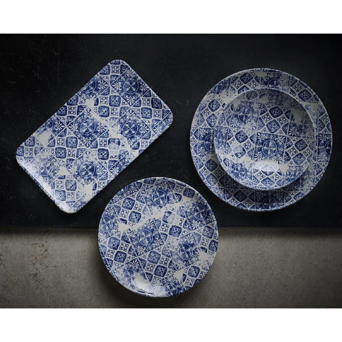 Dudson Makers Collection Porto Blue Coupe Plates 270mm (12 Pack) - Image 4