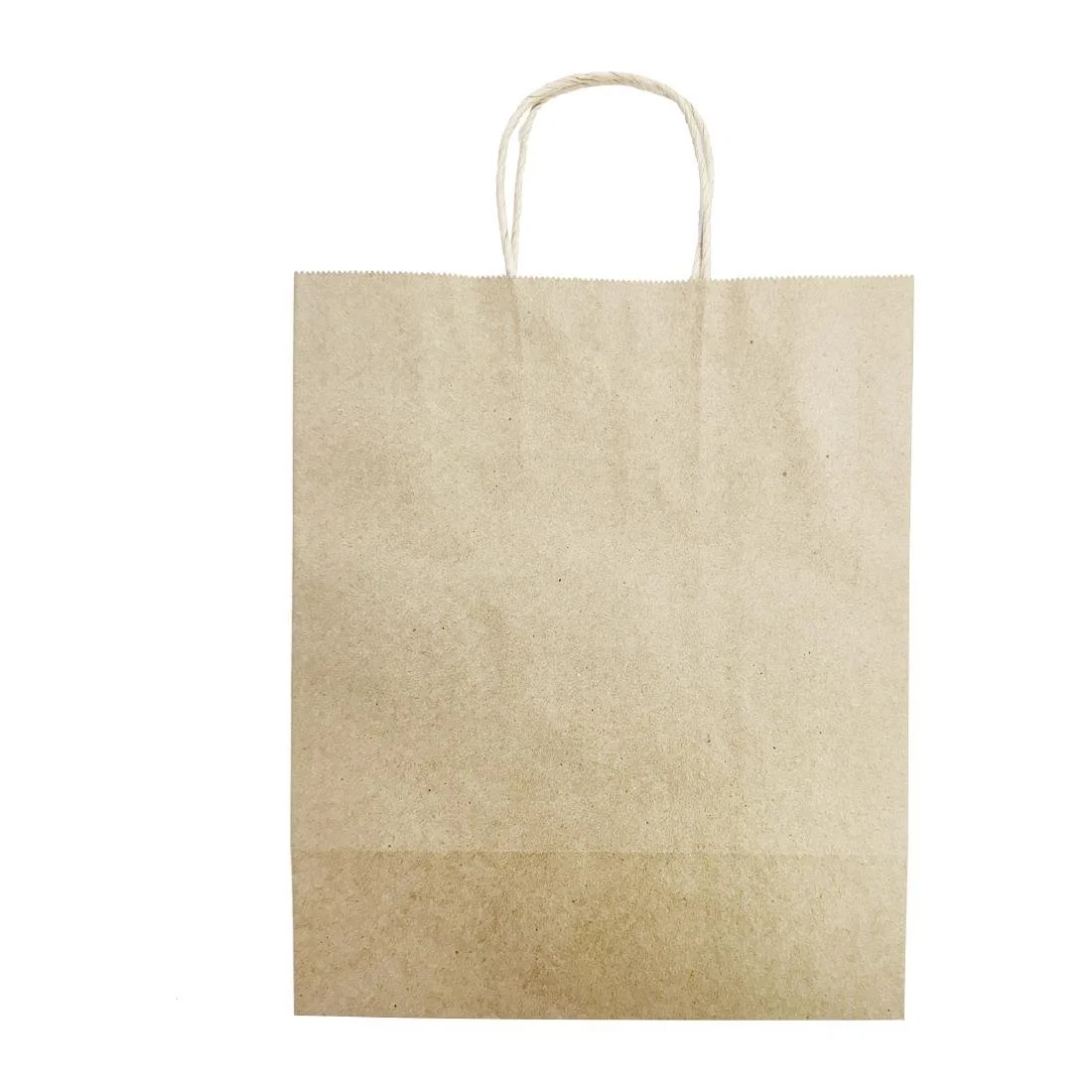 Fiesta Recyclable Twist Handle Brown Paper Bags Large (250 Pack) - Image 3