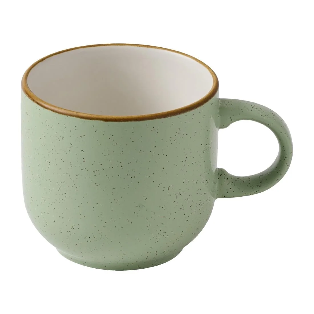 Churchill Stonecast Bubble Mugs Sage Green 440ml (6 Pack)