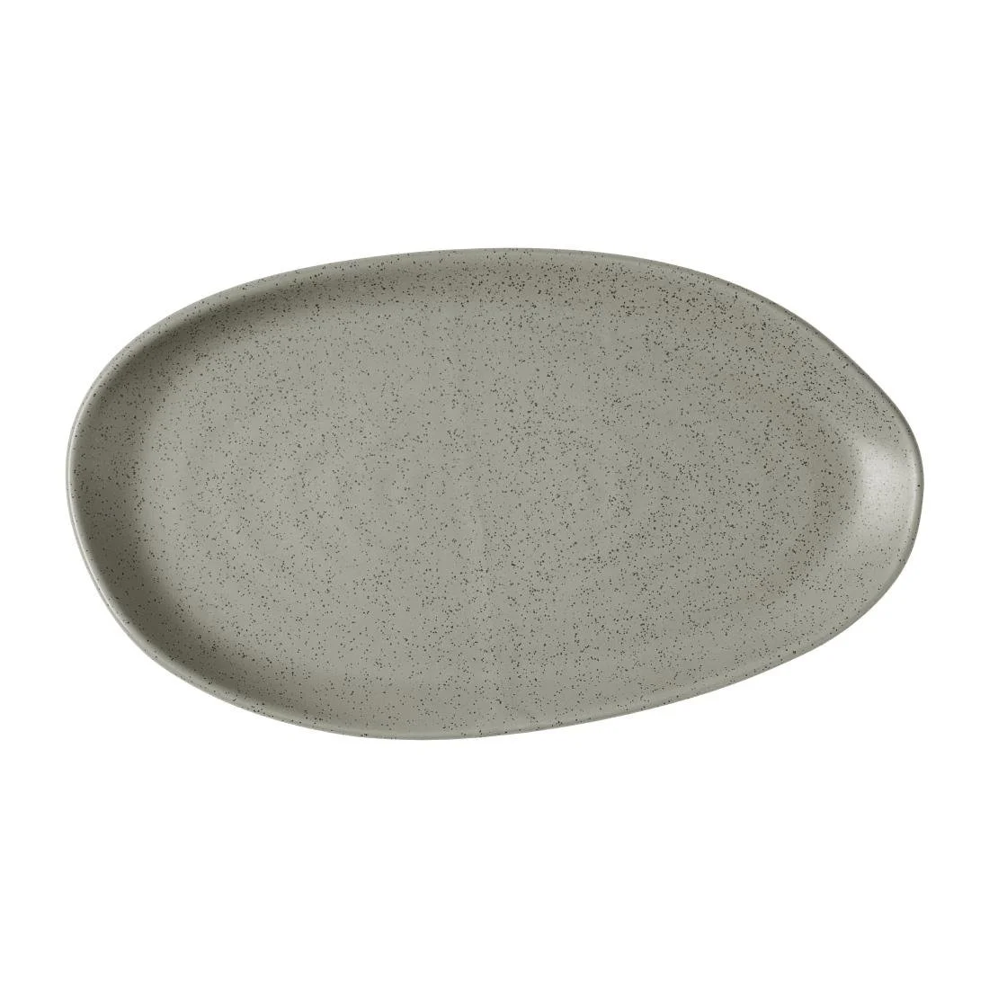 Churchill Stonecast Natural Organic Platters Peppercorn Grey 260x150mm (6 Pack)