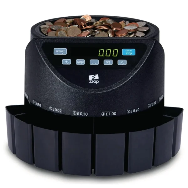ZZap CS20 GBP Coin Counter & Sorter 220 coins/min GBP