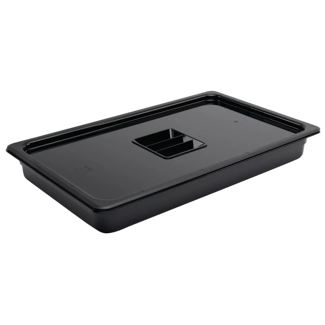 Vogue Polycarbonate 1/1 Gastronorm Container 65mm Black - Image 3