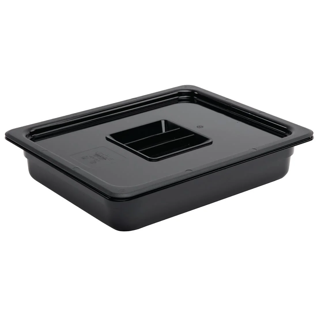 Vogue Polycarbonate 1/2 Gastronorm Container 65mm Black - Image 3