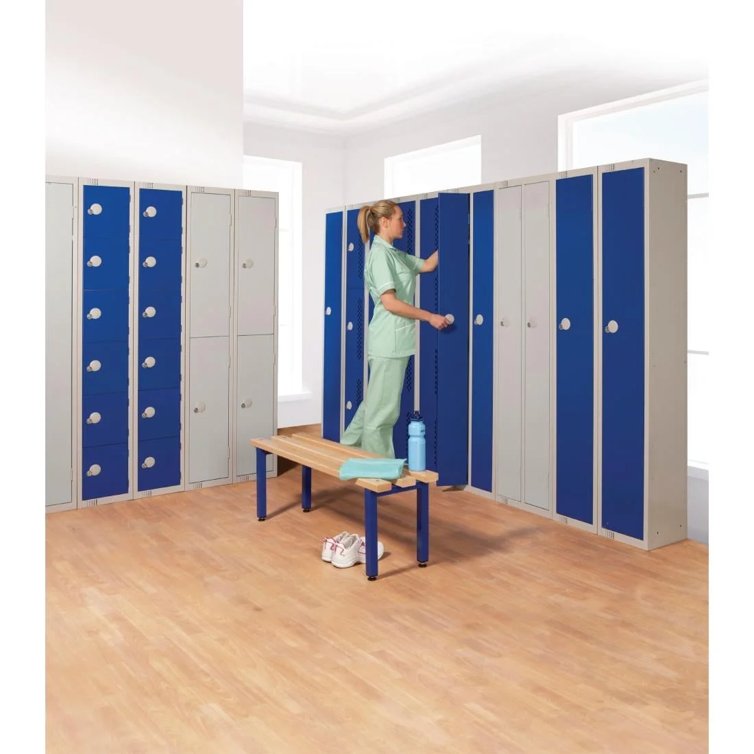 Elite Single Door Manual Combination Locker Locker Blue - Image 2