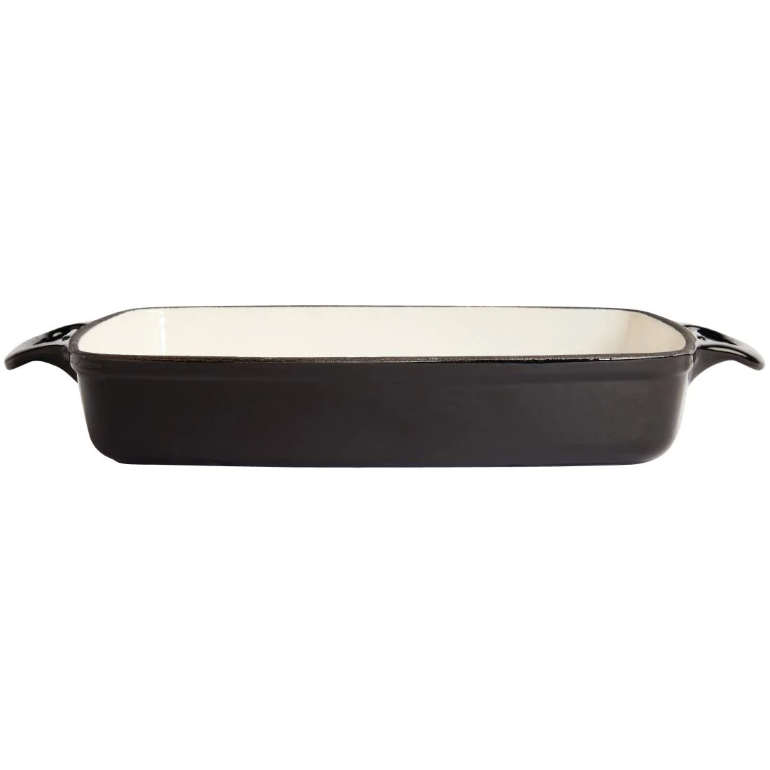 Vogue Black Rectangular Cast Iron Dish 2.8Ltr - Image 3