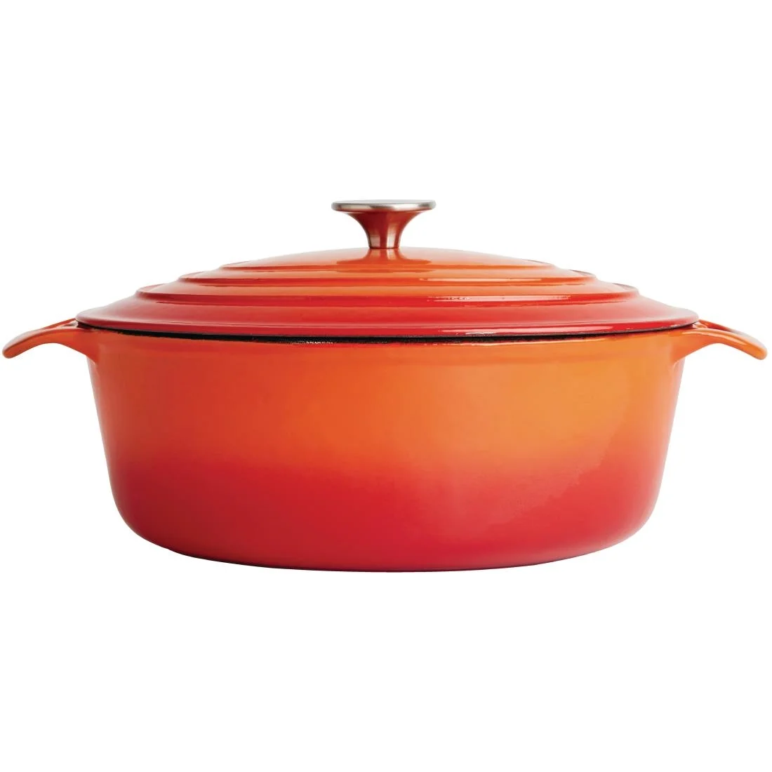 Vogue Orange Oval Casserole Dish 5Ltr - Image 3