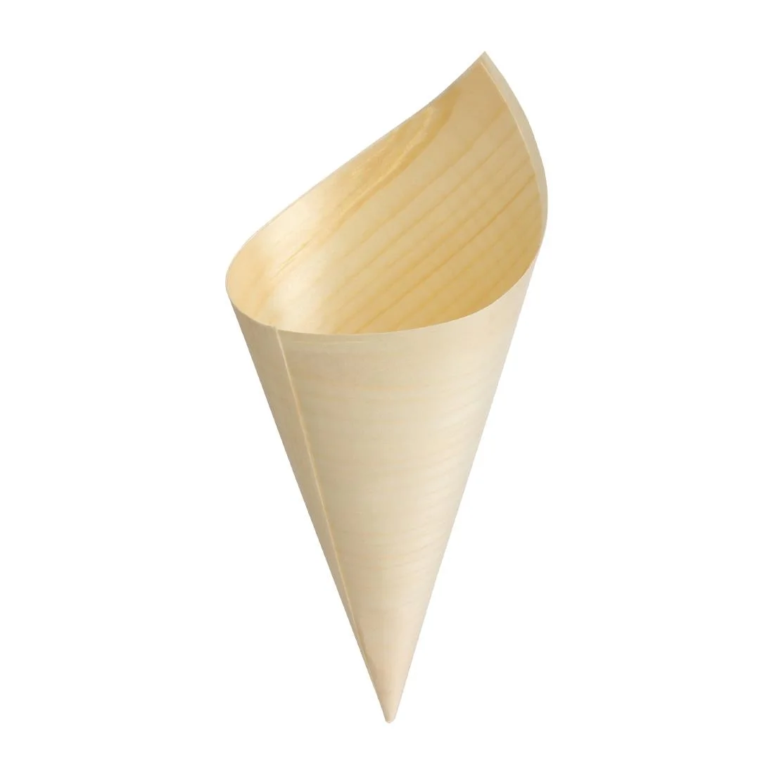 Fiesta Compostable Wooden Canape Cones 75mm (Pack of 100) - Image 2