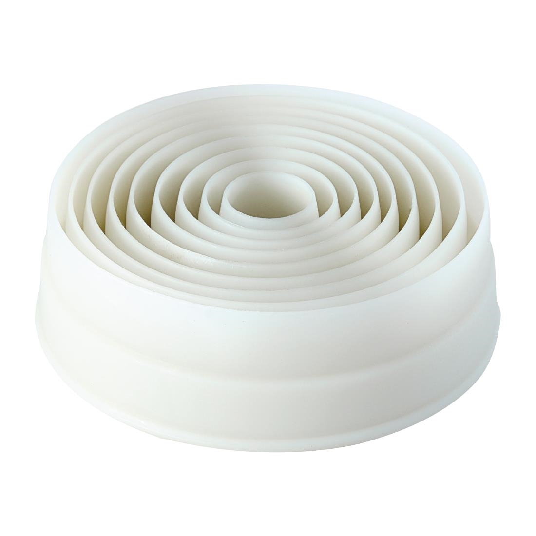 Schneider Plain Round Pastry Cutters Set of 9