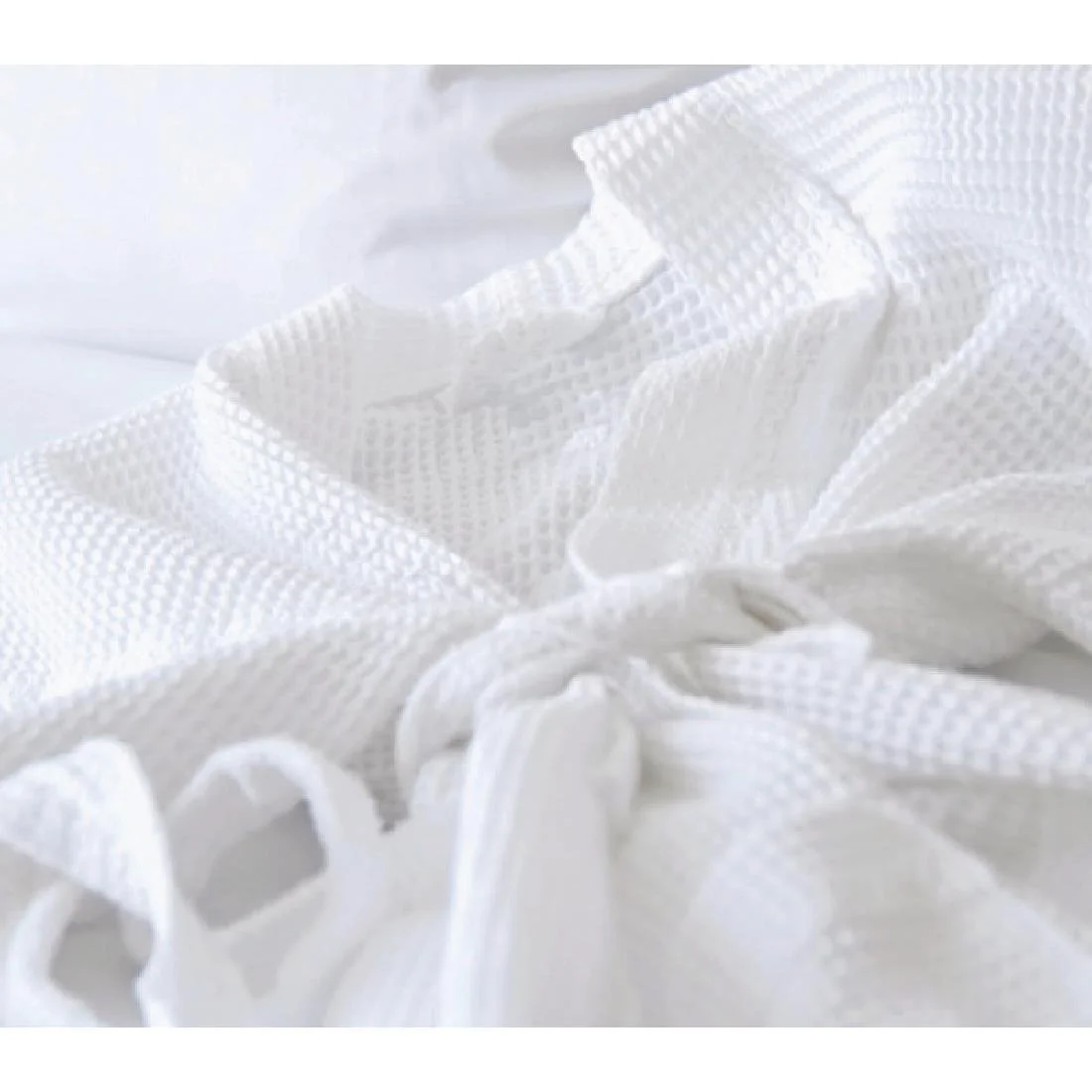 Mitre Comfort Langley Bathrobe Belt White - Image 2