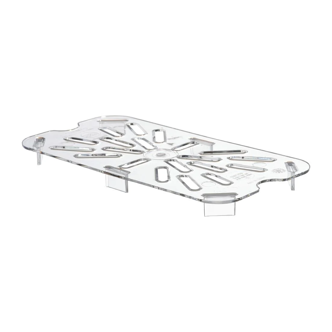 Cambro Polycarbonate 1/4 Gastronorm Pan Drain Shelf