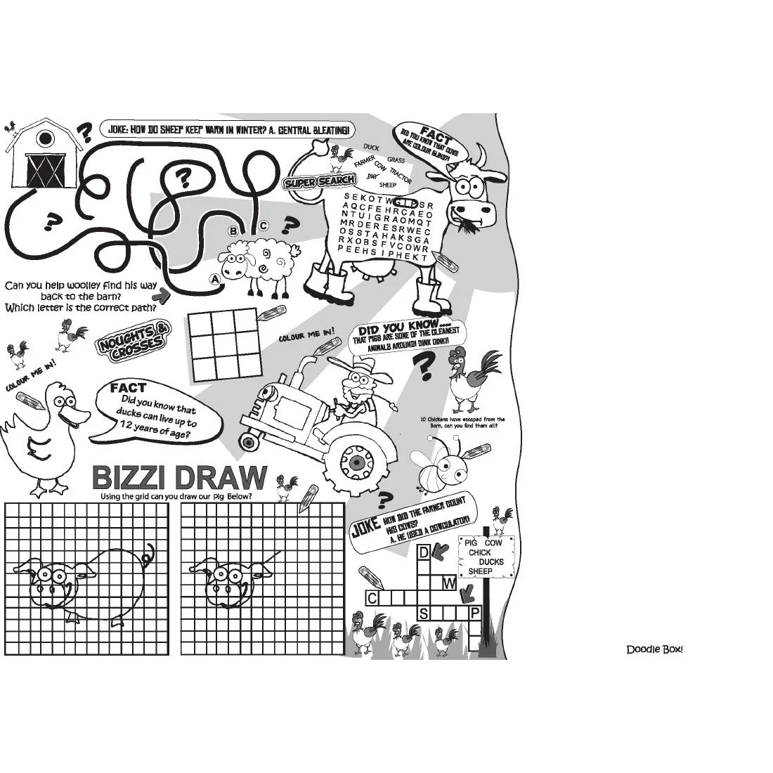 Crafti's Kids Activity Sheet Assorted Designs Pack of 500 - Image 4