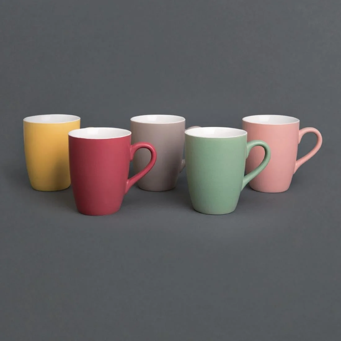 Olympia Matt Pastel Mug Grey 320ml - Image 4