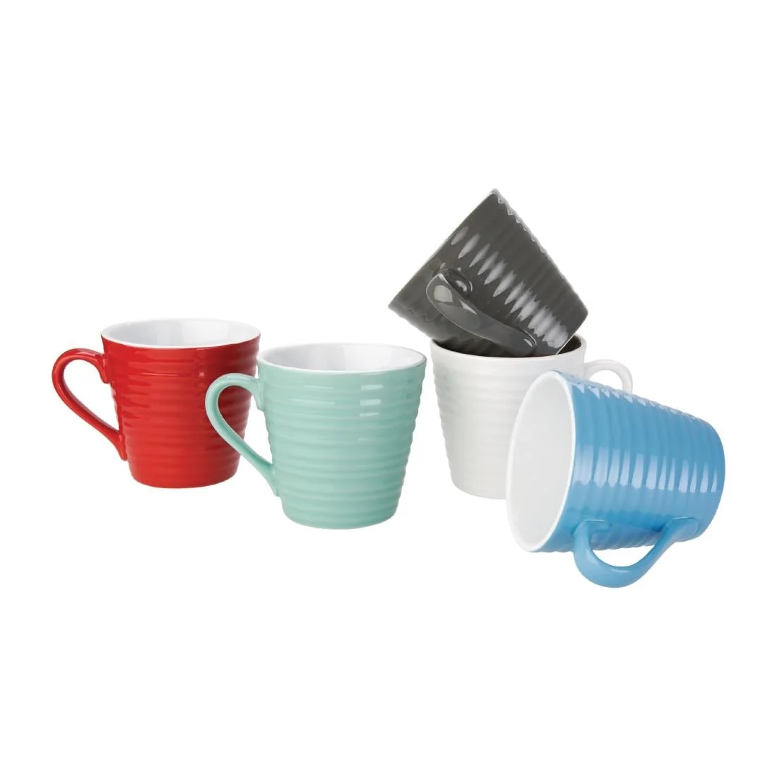 Olympia Cafe Aroma Mugs Red 340ml (6 Pack) - Image 3