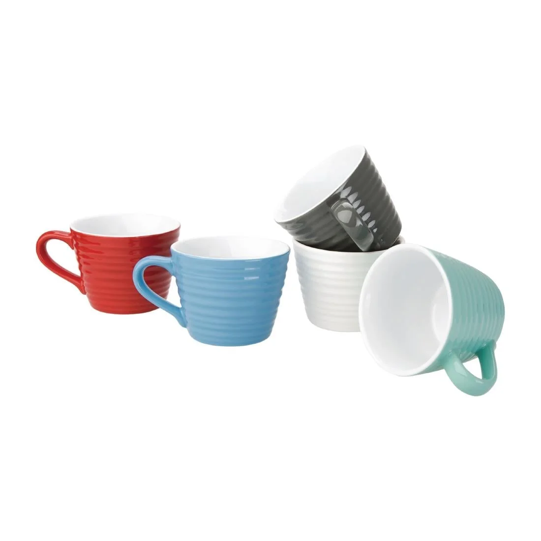 Olympia Cafe Aroma Mugs Aqua 230ml (6 Pack) - Image 3