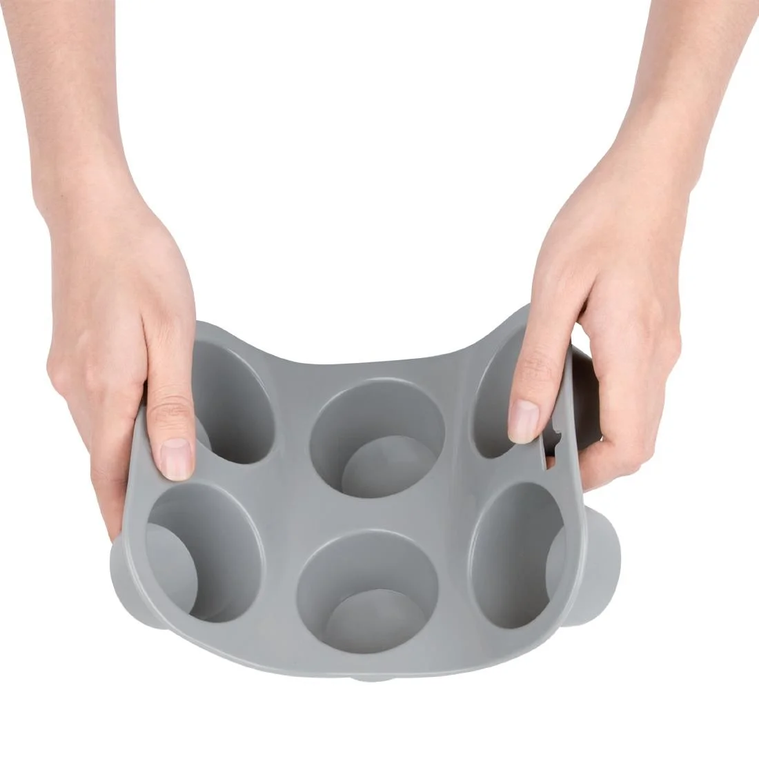 Vogue Flexible Silicone Six Hole Muffin Pan - Image 2