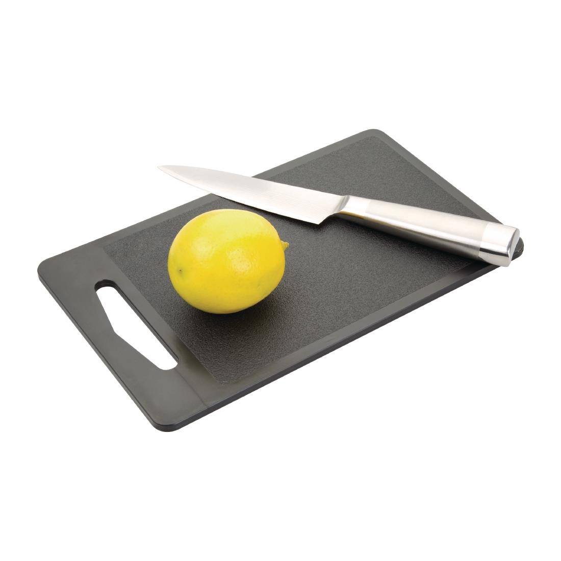 Hygiplas Bar Chopping Board Black 255mm