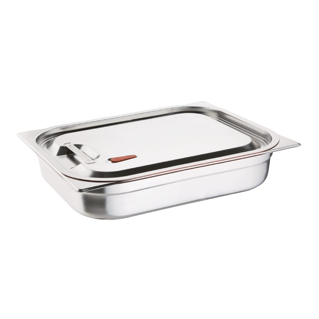 Vogue Stainless Steel and Silicone Sealable Gastronorm Lid 1/1