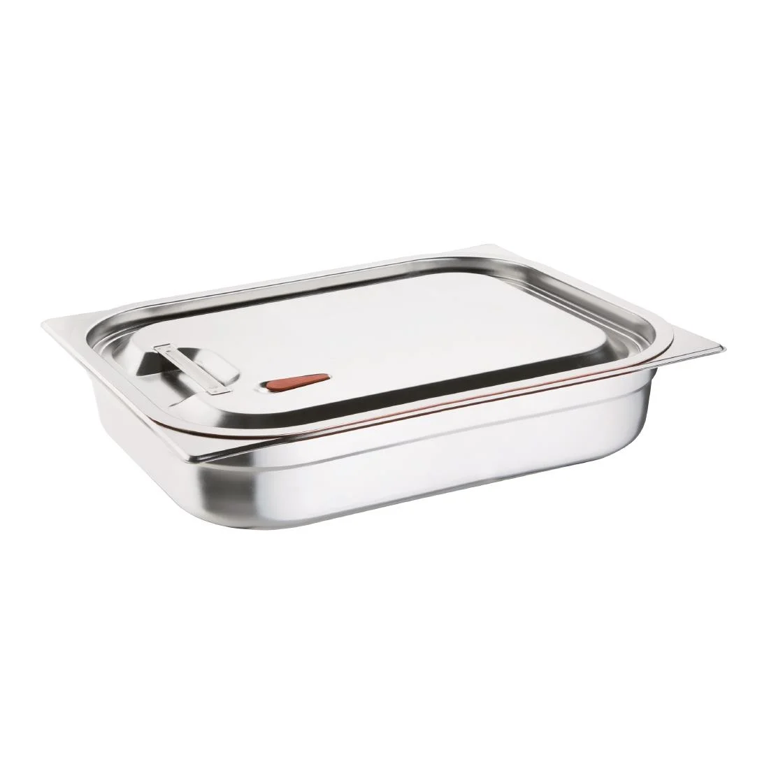 Vogue Stainless Steel and Silicone Sealable Gastronorm Lid 1/1 - Image 3