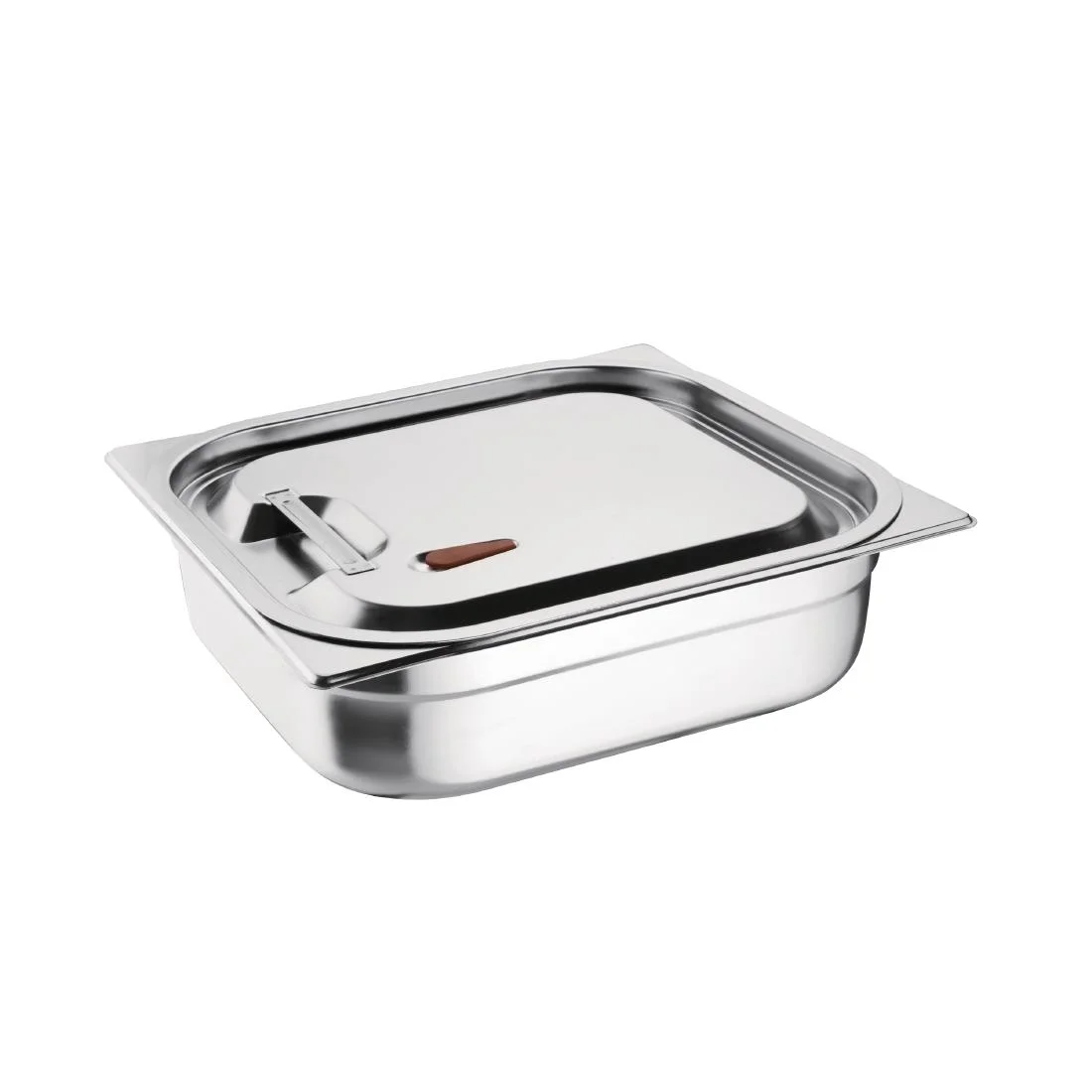 Vogue Stainless Steel and Silicone Sealable Gastronorm Lid 1/2 - Image 3