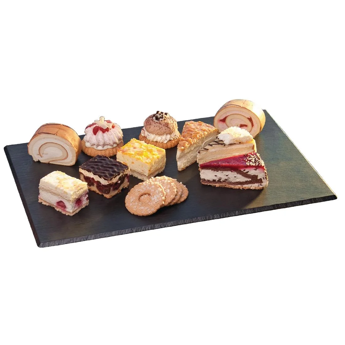APS 1/1GN Slate Melamine Platter - Image 2