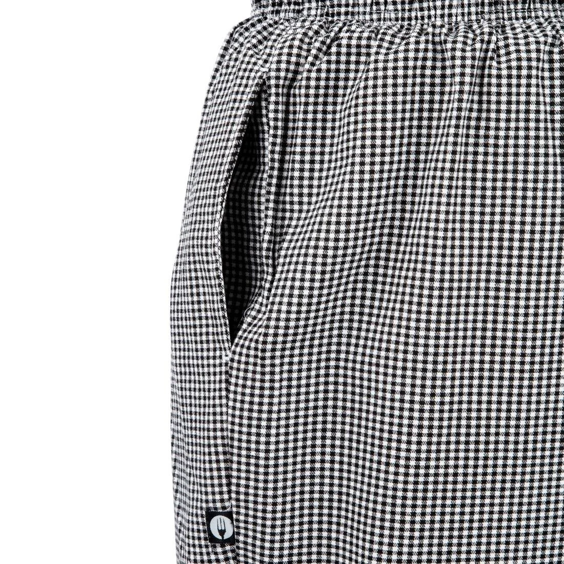 Chef Works Essential Baggy Pants Small Black Check - Image 9
