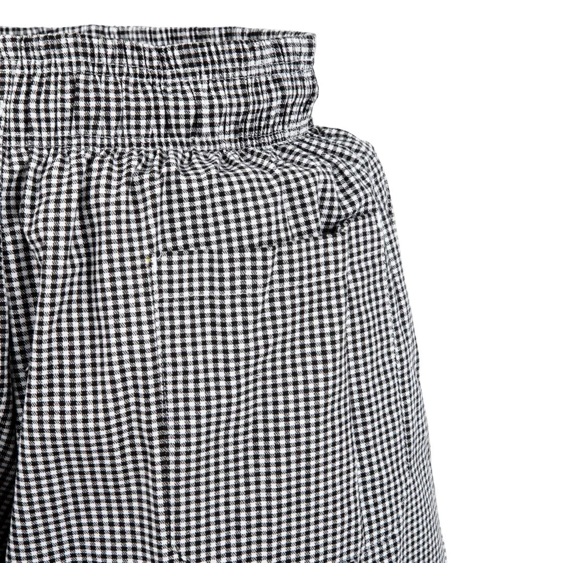 Chef Works Essential Baggy Pants Small Black Check - Image 11