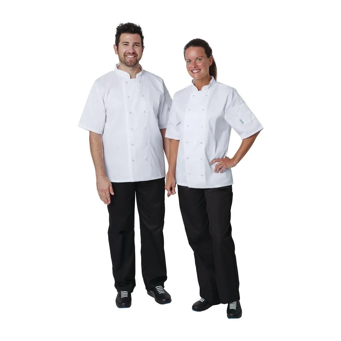 Whites Vegas Unisex White Short Sleeve Chef Jacket - Image 5