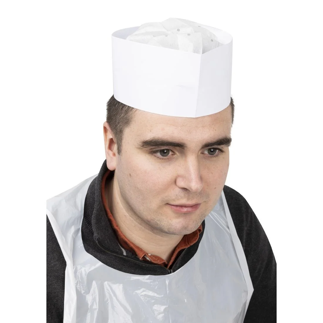 eGreen Disposable Forage Hat White (Pack of 100) - Image 4