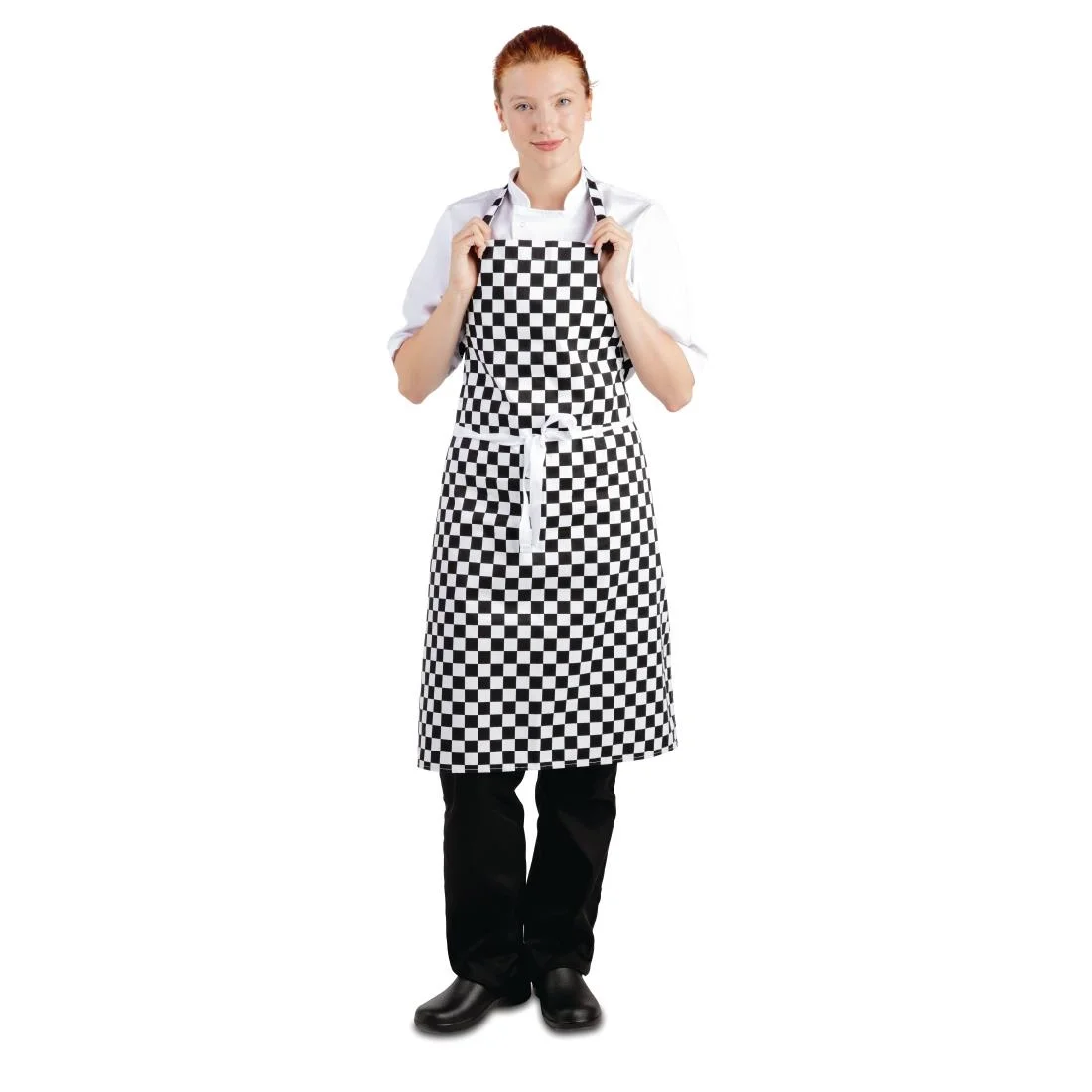 Whites Bib Apron Black and White Check - Image 5