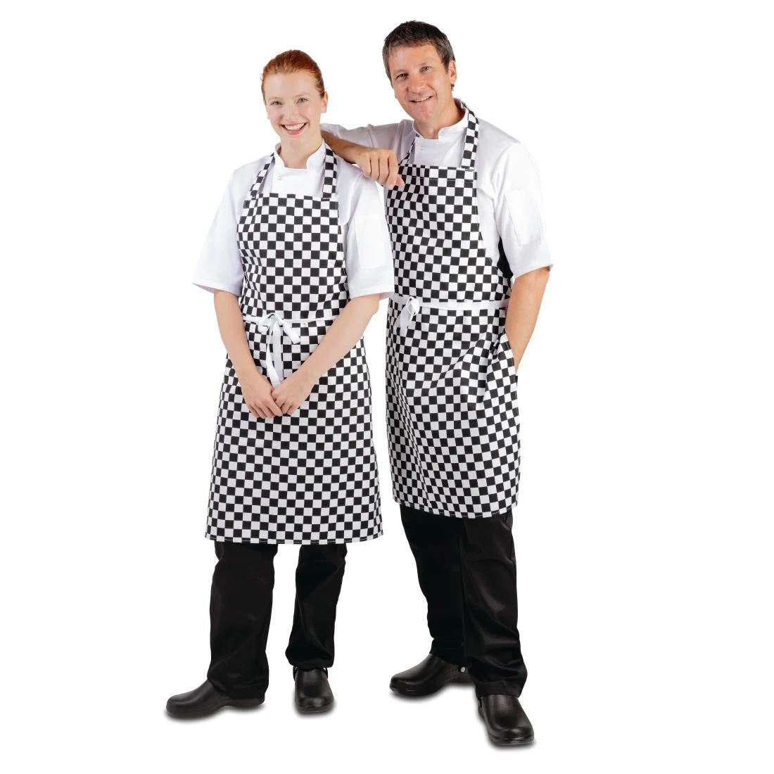 Whites Bib Apron Black and White Check - Image 6