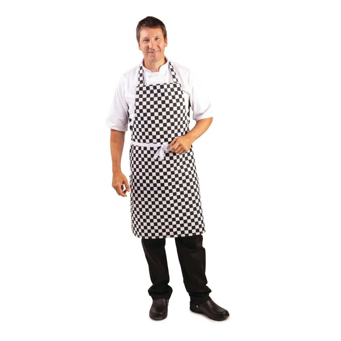 Whites Bib Apron Black and White Check - Image 8