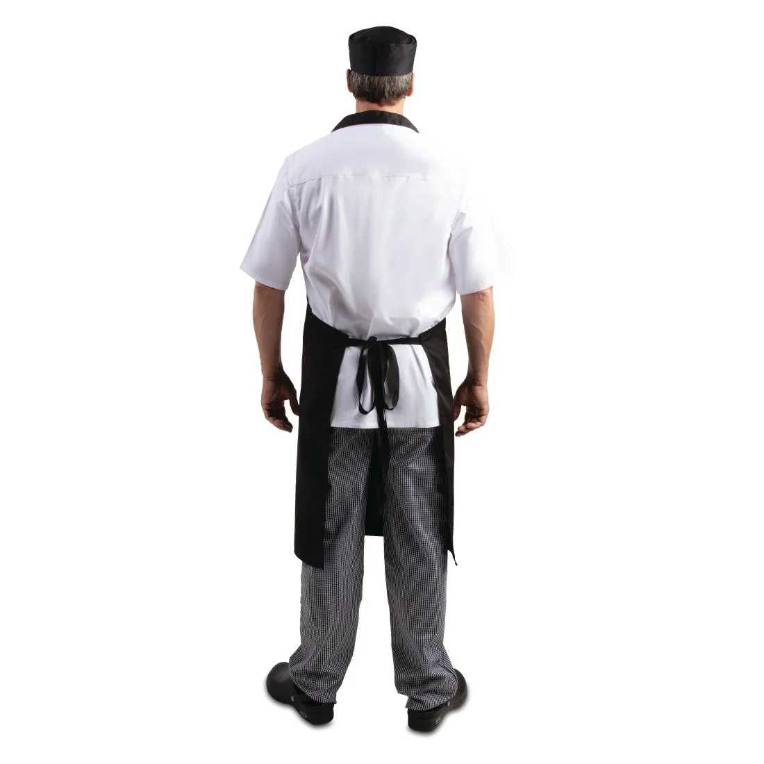 Whites Bib Apron Polycotton Black - Image 2