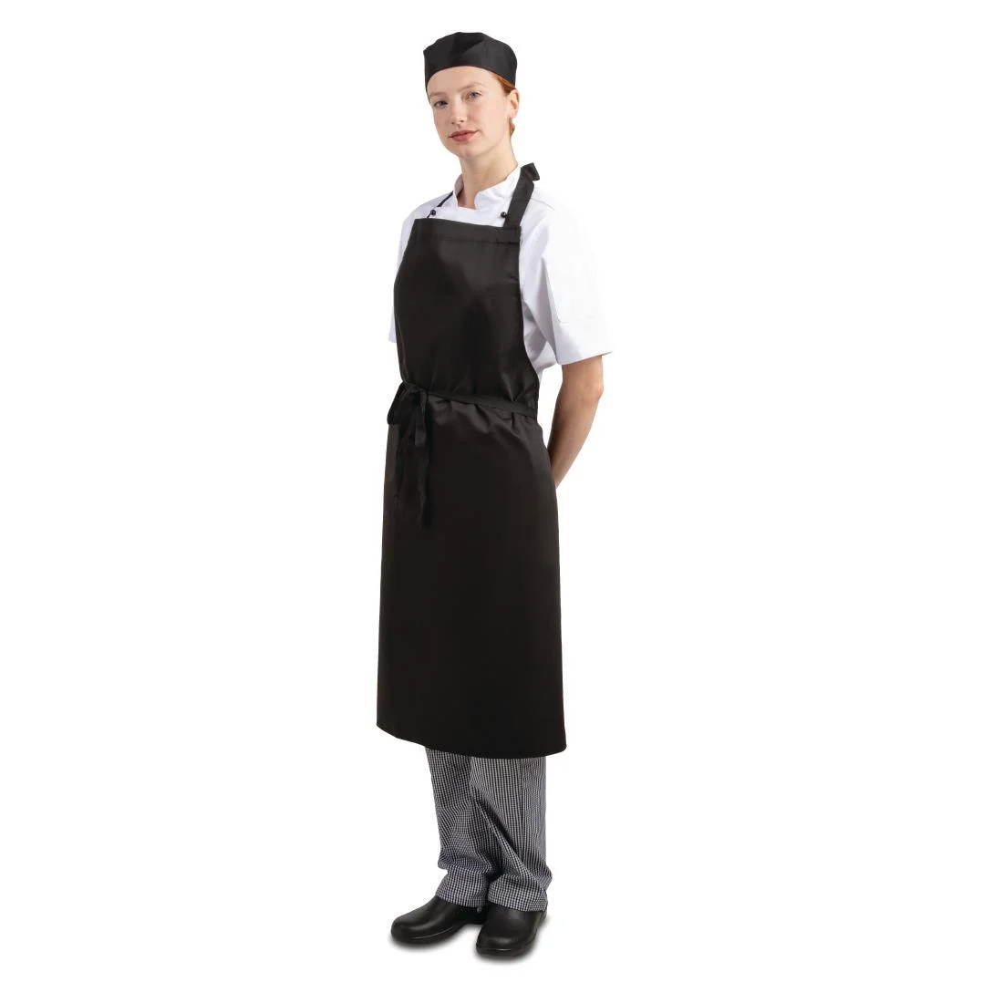 Whites Bib Apron Polycotton Black - Image 4