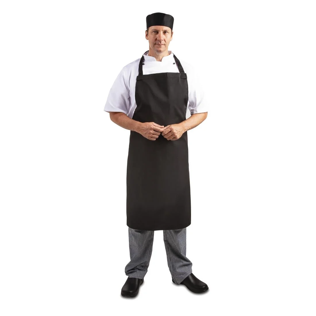 Whites Bib Apron Polycotton Black - Image 7