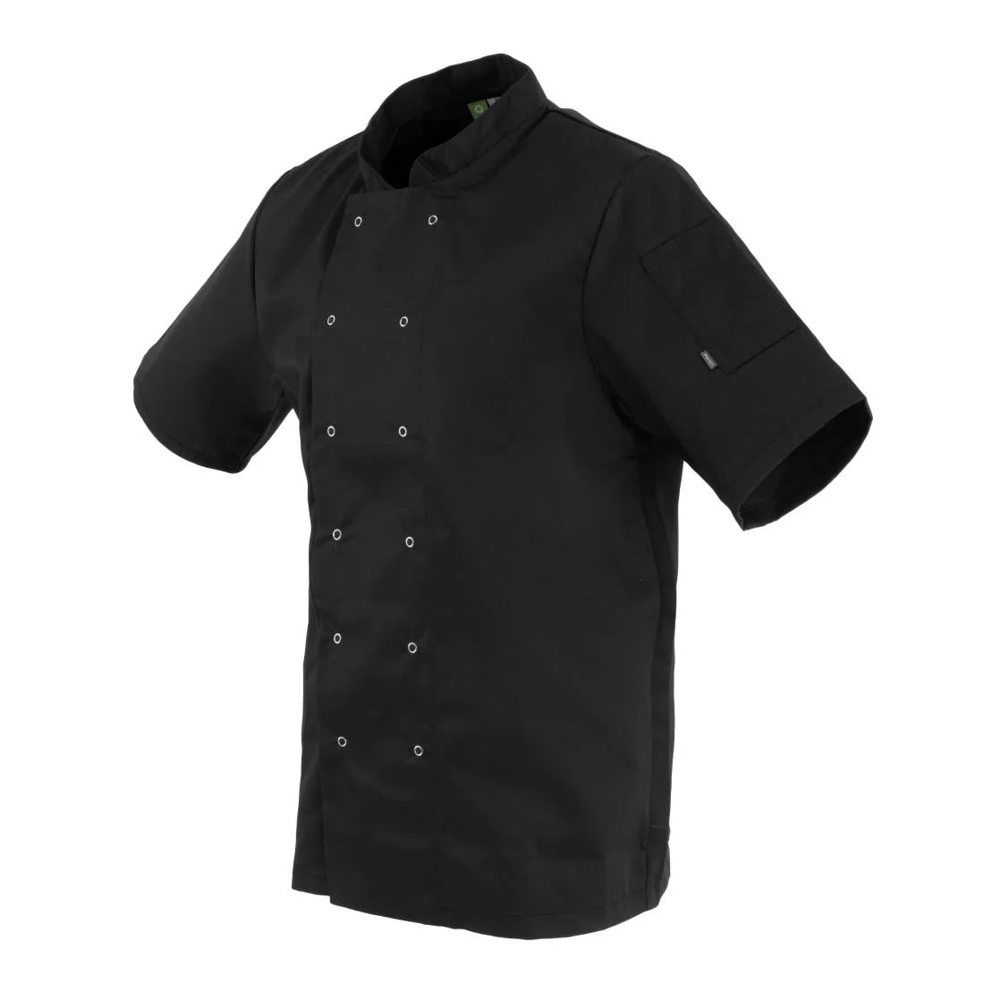 Whites Vegas Unisex Black Short Sleeve Chef Jacket - Image 6