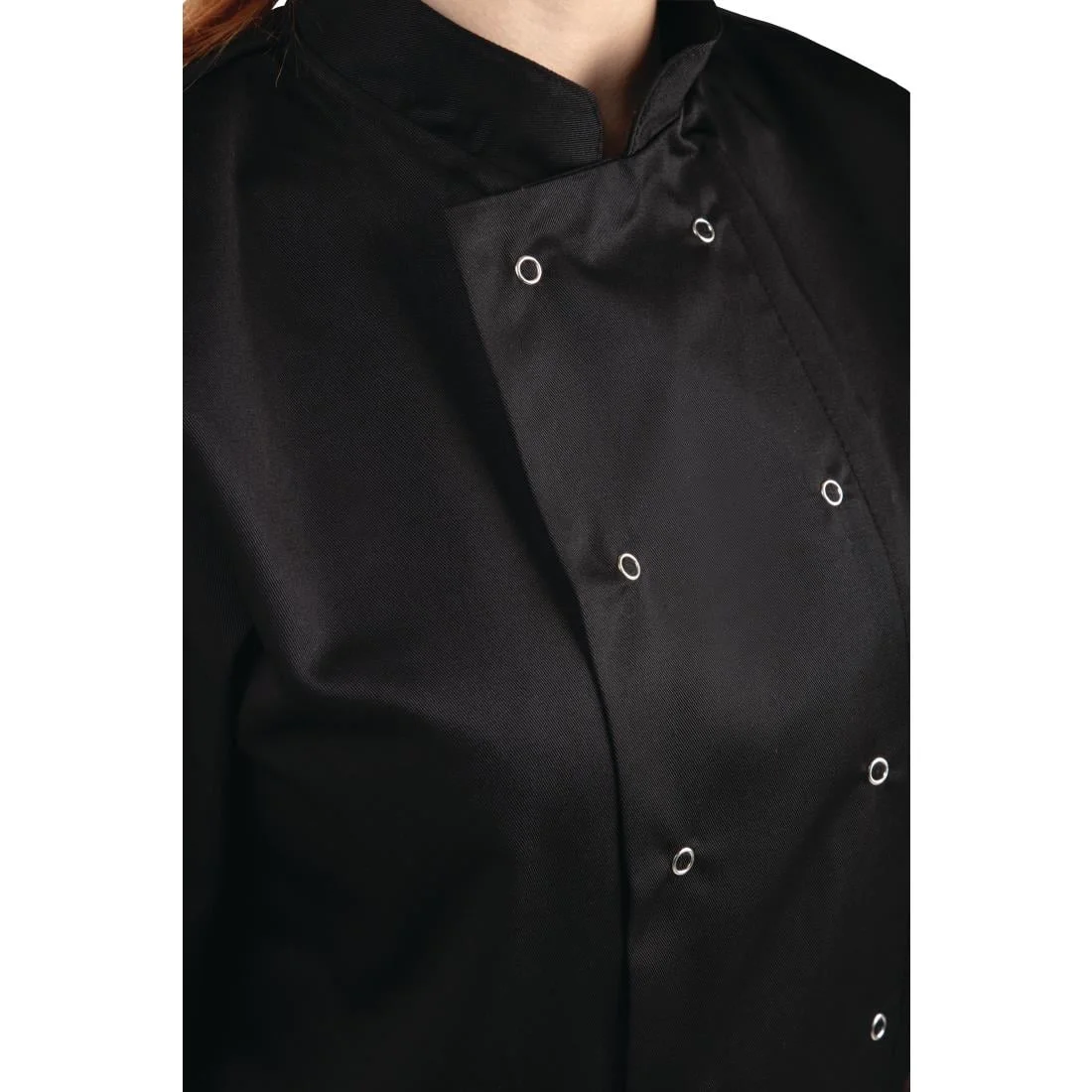 Whites Vegas Unisex Black Short Sleeve Chef Jacket - Image 14