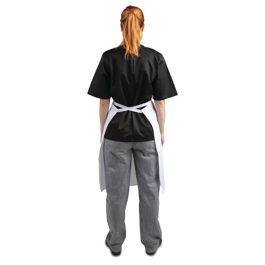 Whites Bib Apron Polycotton White - Image 3