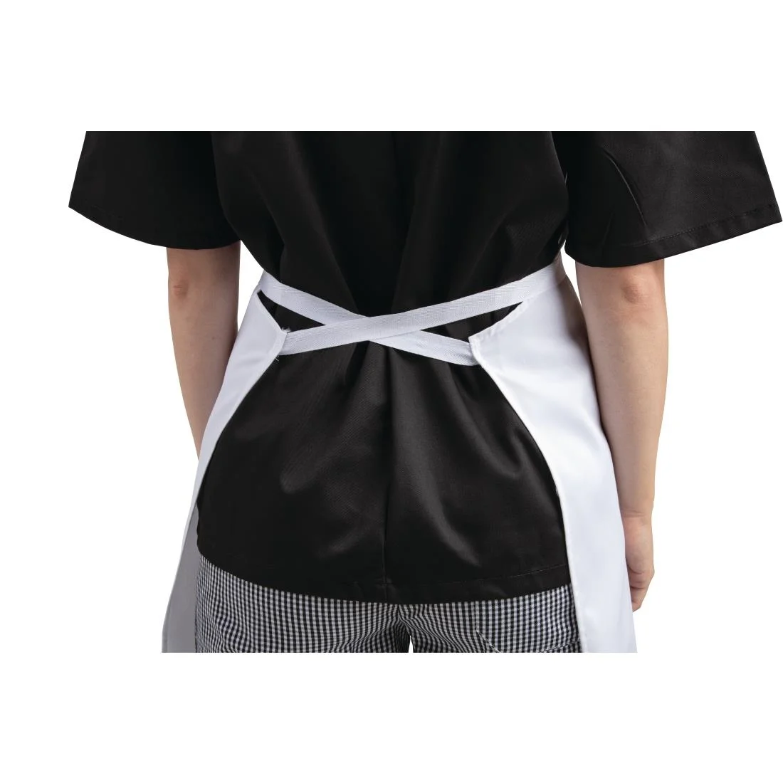 Whites Bib Apron Polycotton White - Image 4
