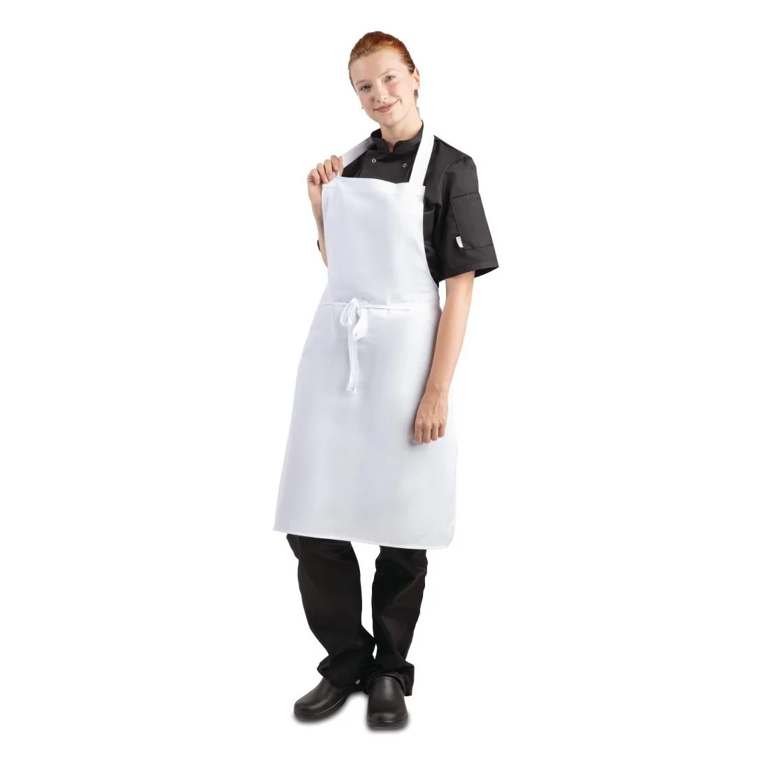Whites Bib Apron Polycotton White - Image 5
