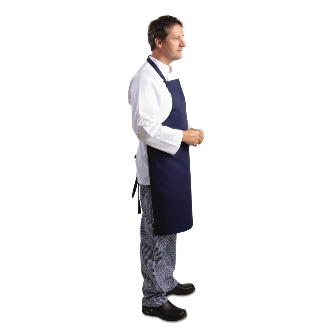 Whites Bib Apron Navy Blue - Image 2