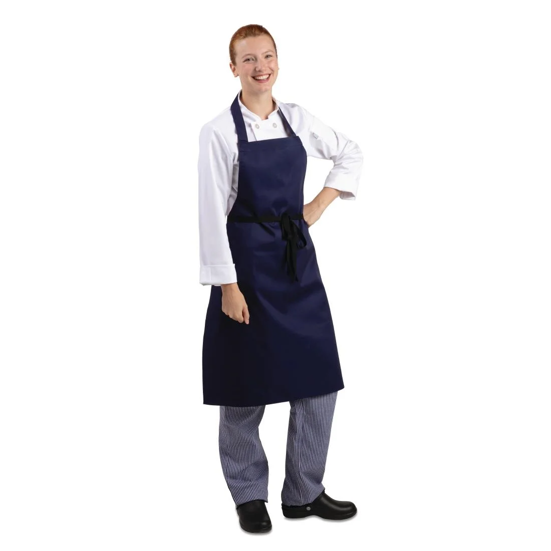 Whites Bib Apron Navy Blue - Image 4